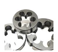 Round Threading Die Pipe Thread Die UN UNC UNF UNEF UNS Round Dies Right Hand Cutting Tool Alloy Steel(1 1l8-8 UN,3 PCS)