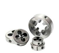 Round Threading Die Thread Die Metric Round Dies Standard Cutting Tool Right Hand External for Stainless Steel M2 ~ M42(3 Pcs HSS-CO,M2.5x0.45)