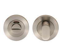 Loops Round Thumbturn Lock & Release With Indicator Satin Stainless Steel in Metallics Loops Metallics