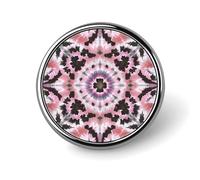 Round Tie Dye Brooch Classic Mini Pin 1 Inch Aluminum Alloy Lapel Pin Personalized Button Badge for Backpack Hat Suit Jacket Clothing Decoration
