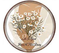 Round Tin Sign Daisy Girl Life Is Good Have A Nice Daisy Metal Sign Vintage Art Poster Plaque Home Wall Decor Entryway Decor Gallery Wall Signs Vintage Plaque Poster Home Garage Wall Decor 12x12 Inch