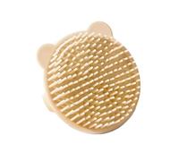 Round Tip Baby Shampoo Brush Silicone Soft Scalp Cleanser Cartoon Hairbrush for Infants Fun Animal Bath Accessory Infant Scalp Massager Shower Present Kids Bath Tool Safe Baby Grooming
