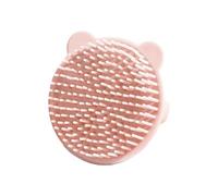 Round Tip Baby Shampoo Brush Silicone Soft Scalp Cleanser Cartoon Hairbrush for Infants Fun Animal Bath Accessory Cartoon Hairbrush Toddler Shower Accessory Baby Spa Silicone Baby Dry