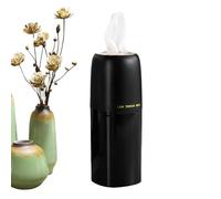 Round Tissue Holder, Cylinder for Car Tissues | Tissue Box, Round Container - Refillable Round Tissue Container, Compact Travel Tissue Box for Use in Car at Home