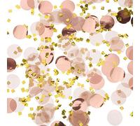 Round Tissue Paper Table Confetti Dots for Wedding Birthday Party Decoration, 1.76 oz (Rose Gold Confetti, 2.5 cm)