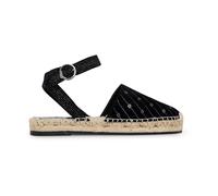 Round Toe Ankle Strap Sandals - female - Liu Jo - Espadrilles - Black - 3 UK - Shoes 3 UK