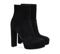 Round Toe Block Heel Dress Ankle Boots for Women, Fashion Side Zipper Platform Heel Short Booties, Sexy Comfort Banquets Shoes Boot for Wedding Party,Black,7 UK
