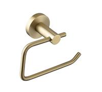 Bristan RD BB Round Toilet Roll Holder, Brushed Brass