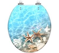 Round Toilet Seat Green Watercolor den line Liquid Marble Texture Seamless Abstract Resin Toilet lid Quietly Close Quick Release Hinges Decorative Seat Cover Easy Clean Install
