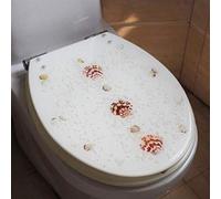 Round Toilet Seat, Large Selection of Beautiful Toilet Seats, Standard Resin Toilet Lid, Quick Release Hinges, B