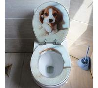 Round Toilet Seat, Large Selection of Beautiful Toilet Seats, Standard Resin Toilet Lid, Quick Release Hinges, B