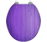 Round Toilet Seat Monochrome Portrait Elephant Resin Toilet lid Quietly Close Quick Release Hinges Decorative Seat with Cover Easy to Clean and Install (Color6)