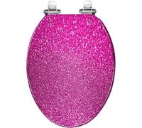 Round Toilet Seat Seamless Ice Water Texture Abstract Winter Resin Toilet Seat Quietly Close Quick Release Hinges Decorative Toilet Seat with Cover Easy to Install Style 2 Elongated