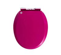 Round Toilet Seat Soft Close, Quick-Release & Top Fixed Installation, Color Toilet Lid Fits Most Round Toilets, PP Material,Purple