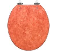 Round Toilet Seat Surfboard Palm Tree Beach Summer Resin Toilet lid Quietly Close Quick Release Hinges Decorative Seat Cover Easy to Clean Install (Color4)
