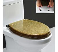 Round Toilet Seat with Easy Installation and Soft Close Feature for Enhanced Bathroom Comfort