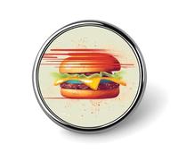 Round Tomorrow I'll Start Running Brooch Classic Mini Pin 1 Inch Aluminum Alloy Lapel Pin Personalized Button Badge for Backpack Hat Suit Jacket Clothing Decoration