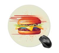 Round Tomorrow I'll Start Running Mouse Pad Non-Slip Rubber Base Waterproof Mouse Mat Travel Portable Gaming Mousepad for Office Work Home Computer Laptop Personalized Accessory