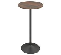 Round Top Pub and Bar Table Standing Bistro Table with MDF Top & Black Leg