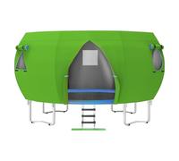 Round Trampoline Tent - Children Canopy Cover, Outdoor Sunshade Shield | Professional Oxford Cloth Weather Protection Layer, Universal Circular Backyard Jumping Mat Roof Housing For Fourteen Foot