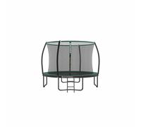 Round Trampoline with Safety Net Enclosure, Green / 10ft