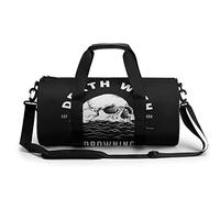 Round Travel Bag Death Wish Skull Gym Bag for Men Women Duffel Bag Sports Bag