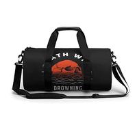 Round Travel Bag Death Wish Skull Gym Bag for Men Women Duffel Bag Sports Bag