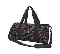 Round Travel Bag Dragon Scale Gym Bag for Men Women Duffel Bag Sports Bag