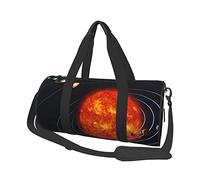 Round Travel Bag Outer Space Galaxy Solar System Gym Bag for Men Women Duffel Bag Sports Bag