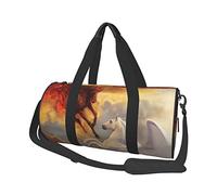 Round Travel Bag Paradise Hell Horse Gym Bag for Men Women Duffel Bag Sports Bag