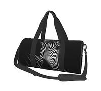 Round Travel Bag Ruthless Zebra Gym Bag for Men Women Duffel Bag Sports Bag