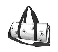 Round Travel Bag Scary Spider Gym Bag for Men Women Duffel Bag Sports Bag