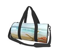 Round Travel Bag Starfish and Coral On Beach Gym Bag for Men Women Duffel Bag Sports Bag