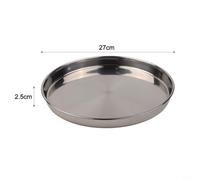 Round Tray 20cm 201 High for temp Resistant Round Tray 20cm 201(A26CM) | 18cm cake tin, polished for surface prevents sticking, dishwasher safe, modern silver look, sturdy