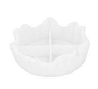 Round Tray Mold Flexible Soft Silicone Irregular Edge Mold for Resin DIY Storage Box