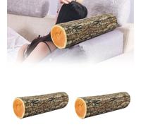 Round Tree Stump Throw Pillow, 3D Digital Print Comfortable Wood Log Pillows, Funny Cute Wood Trunk Pillow, Creative High Simulation Cushion Decoration for Home, Sofa, Living Room (2 PCS)