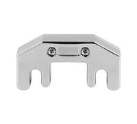 Round Two Hole Mute,Cello Practice Mute Bow and String Noise Reduction Metal Cello (Silver)
