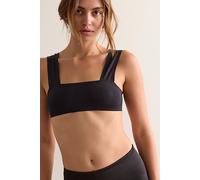 Round Two Square Neck Bralette by Intimately at Free People in Black, Size: XS/S - female