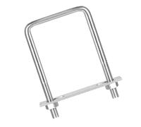 Round U Bolt, Shape Bolts,Square U-Bolt,2 Set 304 Stainless Steel M8 70mm Inner Width Length with Nuts and Frame Plate for Automobiles Boat Trailer(M10x80x120mm)