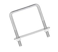 Round U Bolt, Shape Bolts,Square U-Bolt,2 Set 304 Stainless Steel M8 70mm Inner Width Length with Nuts and Frame Plate for Automobiles Boat Trailer(M8x70x100mm)