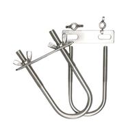Round U-Bolts Pipe Clamp | Silver M10x50-60x90-150mm: Pipes, Wood, Boats, Trailers, Plumbing, Automotive(M10*50*150)