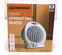 Round UP DAEWOO® 2kw 2000w Portable Electric Adjustable Fan Heater Hot Cool Air