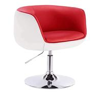 Round Vanity Chair With Back,Adjustable Height Swivel Chair Leather Accent Chair For Living Room Bedroom,Modern Cute Makeup Chair Office Chair Desk Chair