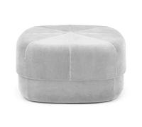 Round Velvet Ottoman Foot Stool - Upholstered Pouf for Living Room - Stylish Low Pouffe Sofa Stool - Comfortable Footrest for Home Décor and Relaxation