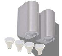 Outdoor LED Wall Lights 2 pcs Round Up/Downwards