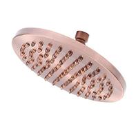 Round Vintage Retro Bathroom Rain Shower Head 8 inch Antique Red Copper Hose Top Shower Sprayer Bathroom Tools,As Shows