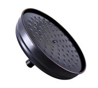 Round Vintage Retro Bathroom Rain Shower Head 8 Inch Black Oil Rubbed Brass Shower Sprayer Nsh003