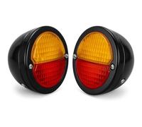 Round Vintage Tractor Rear Tail Lamp Light 12v with Licence Plate Window With Bulb - 11000801