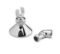 Round Wall Bracket and Elbow - Chrome