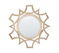 Round Wall Mirror ø 60 cm Light Wood ZAPOPAN